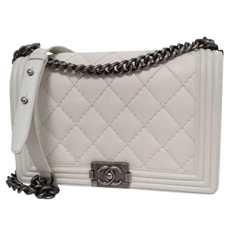 chanel boy white 2015|Chanel boys handbags.